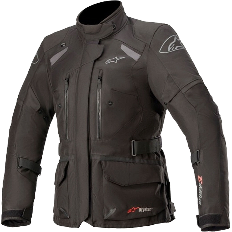 Alpinestars Stella Andes Drystar Naisten moottoripyöräily takki Musta ja harmaa