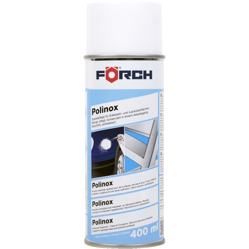 Puhdistus- ja hoitoaine teräkselle, alumiinille ja maalille Forch Polinox P361 400 ml