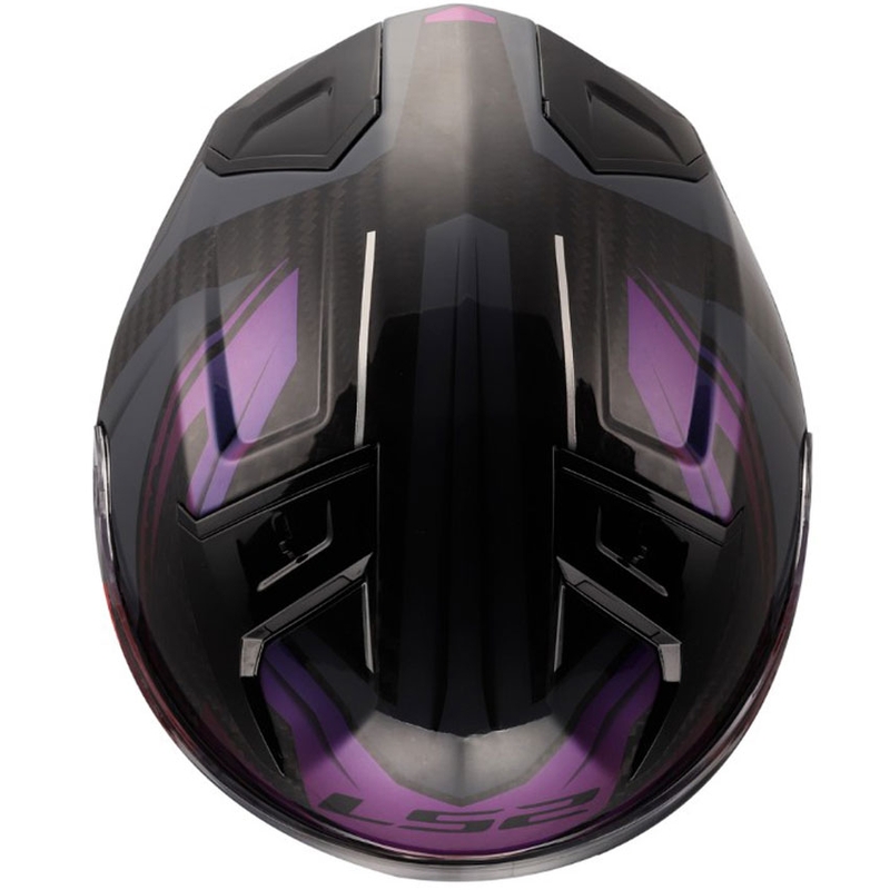 Kokokasvoinen moottoripyöräkypärä LS2 FF811 Vector II C Savage Chameleon musta-violetti
