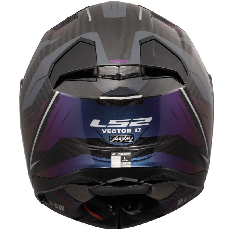 Kokokasvoinen moottoripyöräkypärä LS2 FF811 Vector II C Savage Chameleon musta-violetti