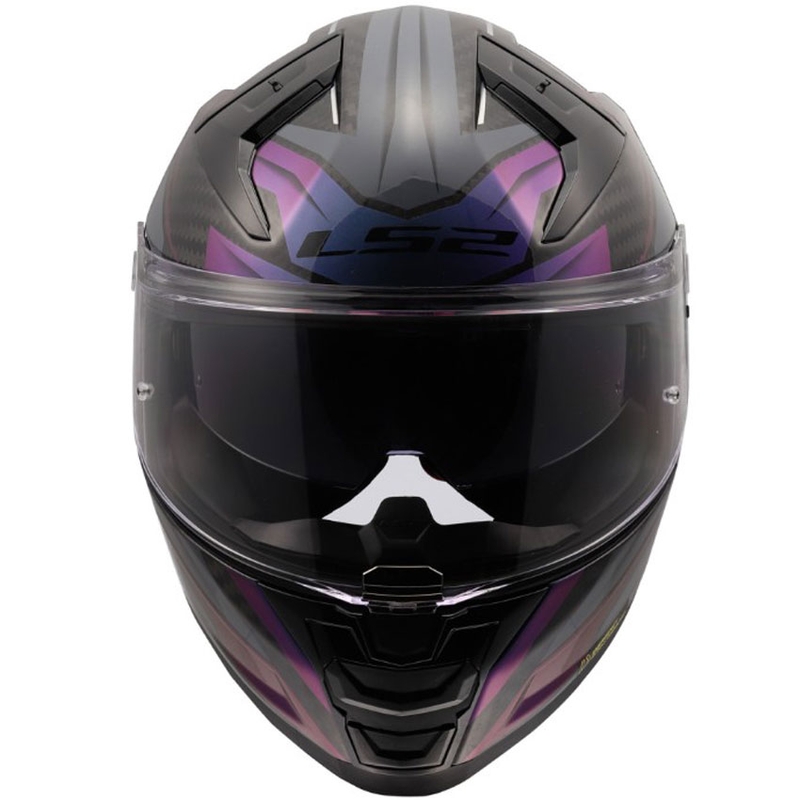 Kokokasvoinen moottoripyöräkypärä LS2 FF811 Vector II C Savage Chameleon musta-violetti