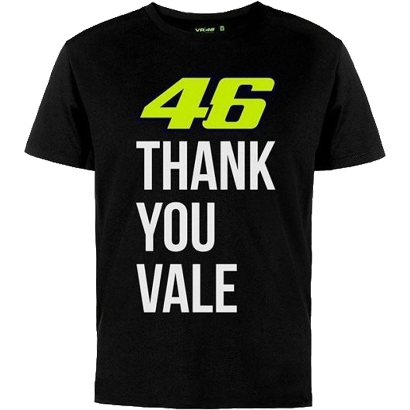 Lasten T-paita VR46 Valentino Rossi "Thank you Vale" musta