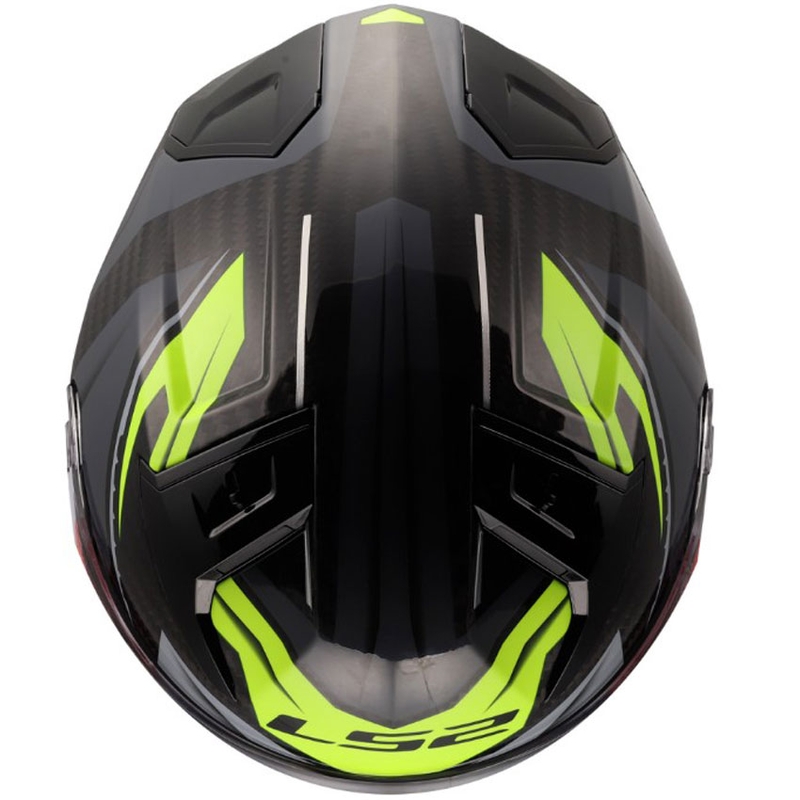 Kokokasvoinen moottoripyöräkypärä LS2 FF811 Vector II C Savage kiiltävä HV keltainen