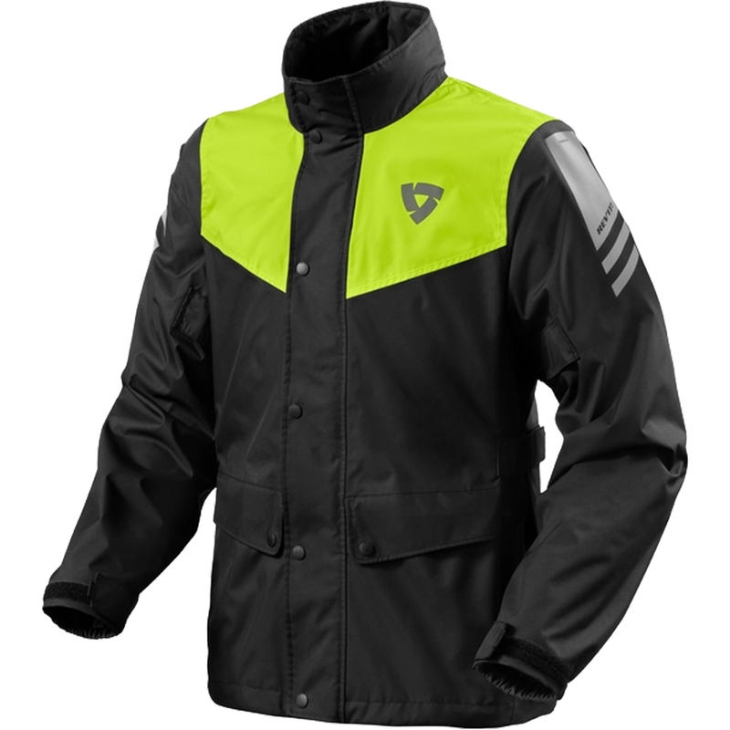 Revit Nitric 4 H2O musta-fluo-keltainen moottoripyörän sadetakki