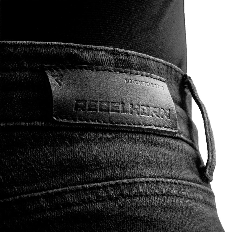 Naisten moottoripyöräfarkut Rebelhorn Classic Monolayer pesty musta