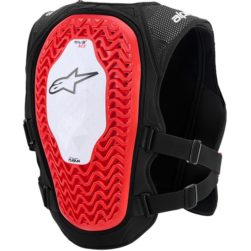 Alpinestars TECH-AIR®MX PLASMA -järjestelmän turvatyynyliivi valko-musta-punainen