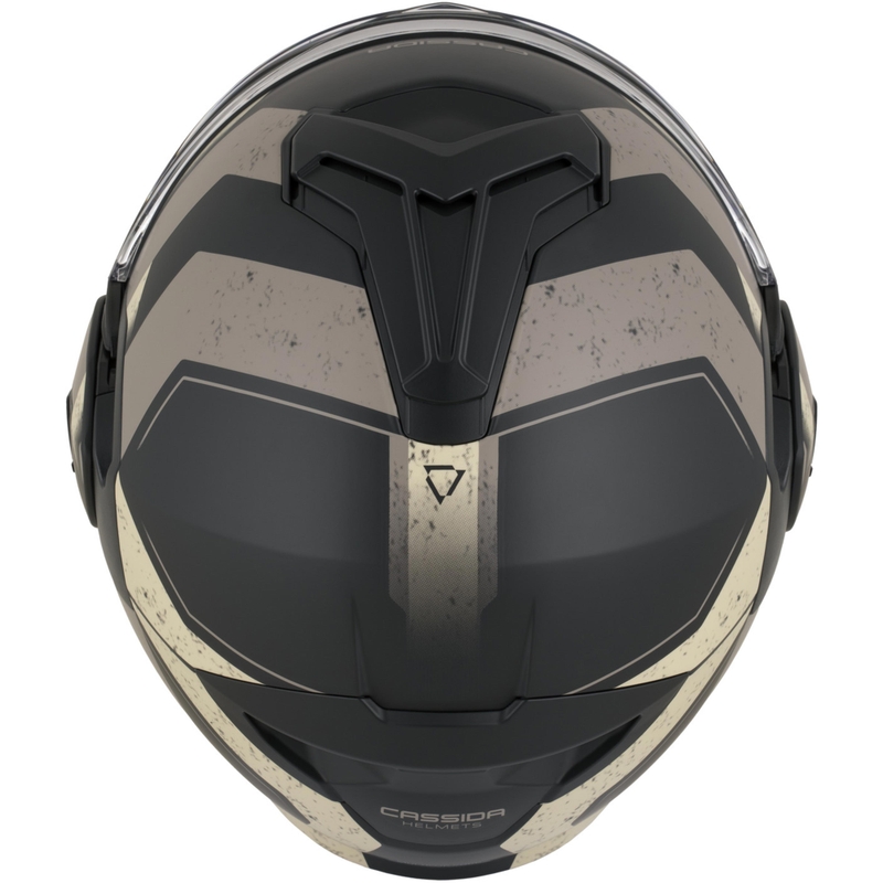 Cassida MultiFlip Korp avattava moottoripyöräkypärä mattamusta-hiekka-khaki
