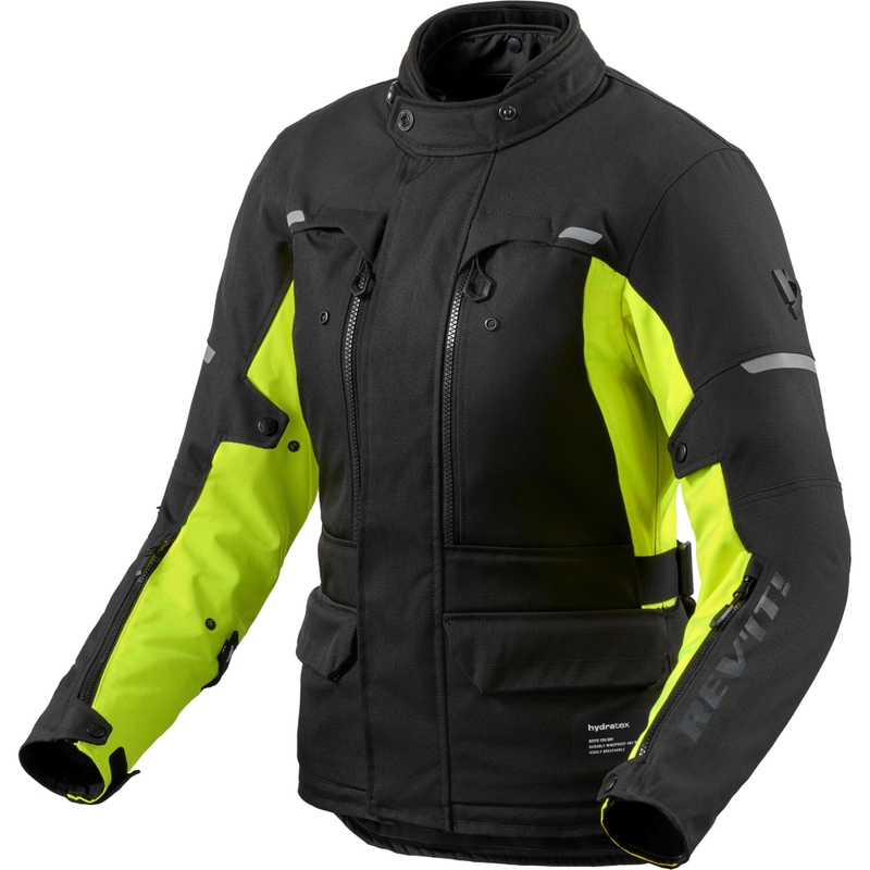 Naisten MP-Takki Revit Outback 5 H2O Musta-Neonkeltainen