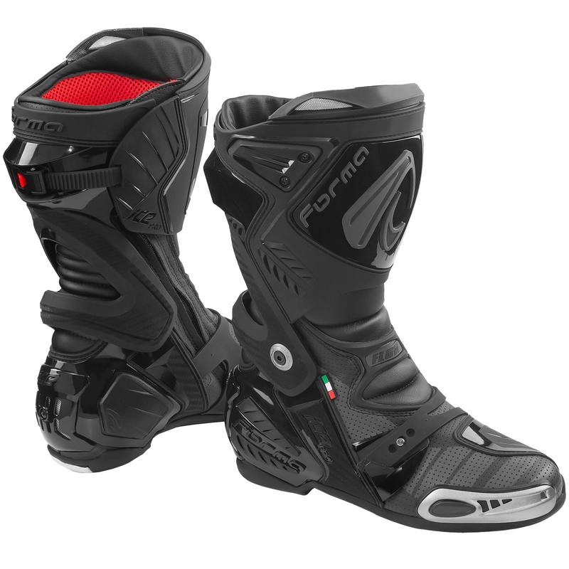 Forma Ice Pro Flow moottoripyöräsaappaat musta-musta