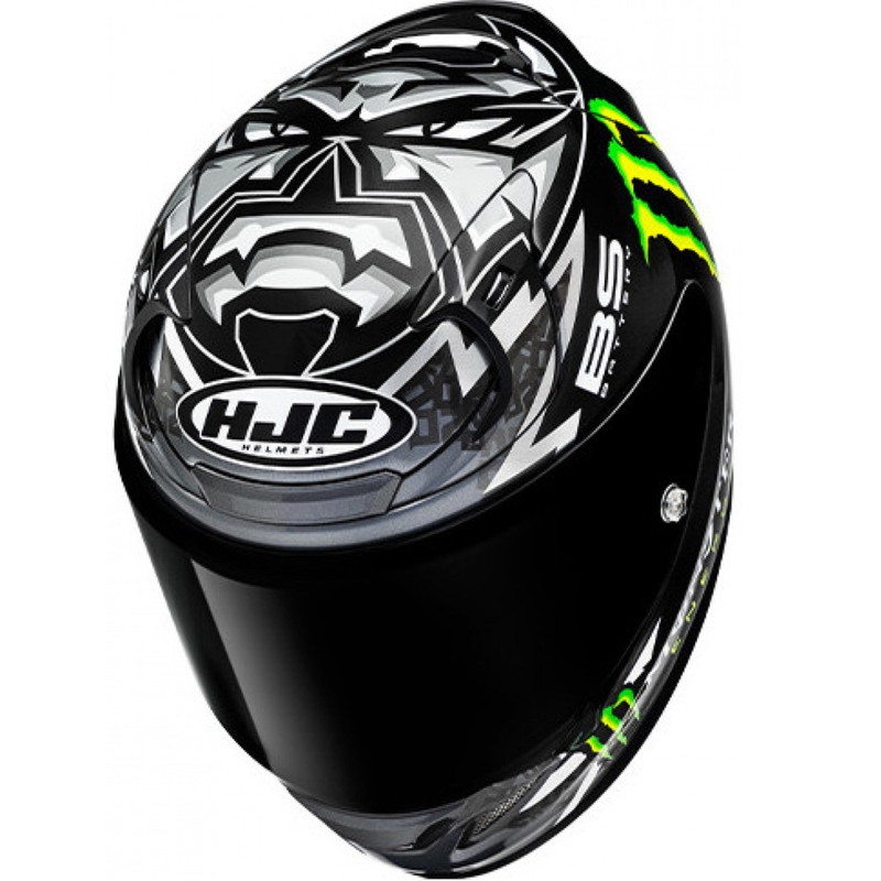 HJC RPHA 12 Quartararo Replica BL MC5 Moottoripyöräkypärä, musta
