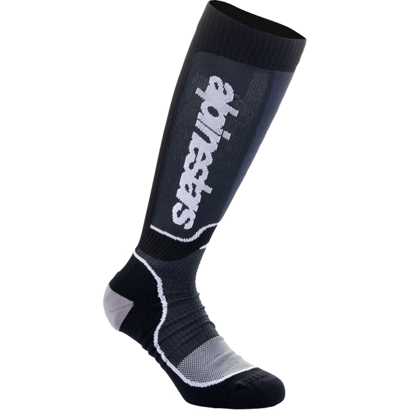 Alpinestars MX Plus mustavalkoiset lasten sukat