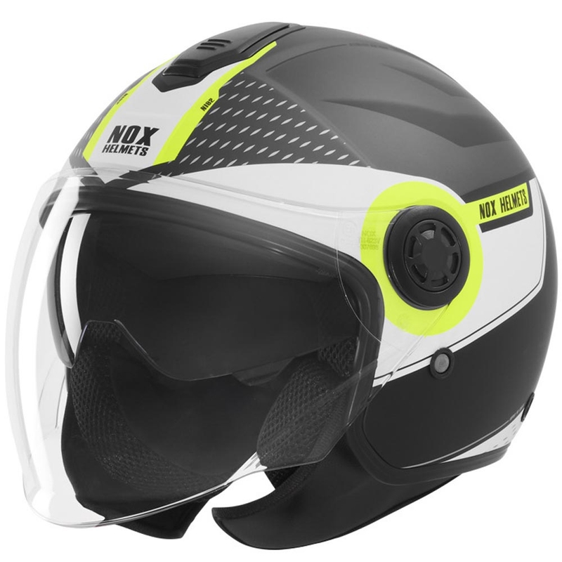 Avokypärä NOX N182 Pyöreä mattamusta-fluo-keltainen
