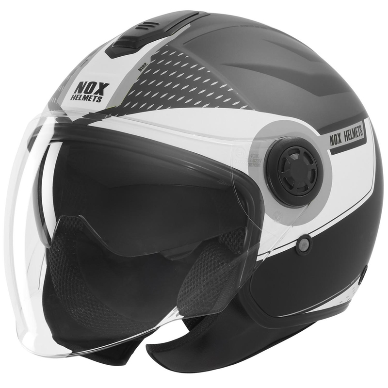 Avokypärä NOX N182 Pyöreä mattamusta-hopea