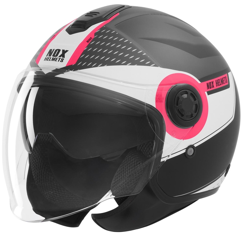 Avokypärä NOX N182 Pyöreä mattamusta-pinkki