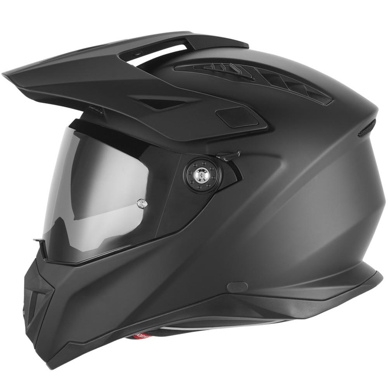 Enduro-moottoripyöräkypärä NOX N350 mattamusta