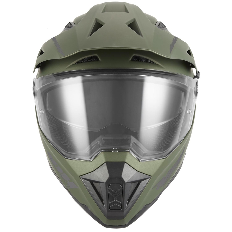 Enduro-moottoripyöräkypärä NOX N350 khakinvihreä