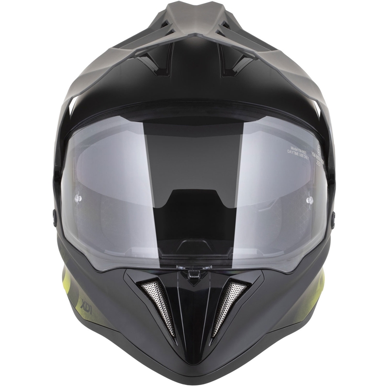 Enduro-moottoripyöräkypärä ZED XD1 mattamusta-fluo-keltainen