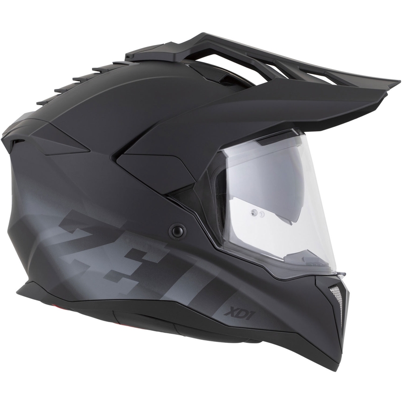 Enduro-moottoripyöräkypärä ZED XD1 mattamusta-tummanharmaa