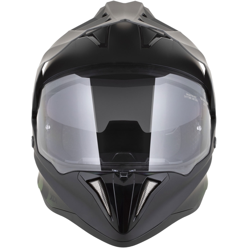 Enduro-moottoripyöräkypärä ZED XD1 mattamusta-tummanvihreä