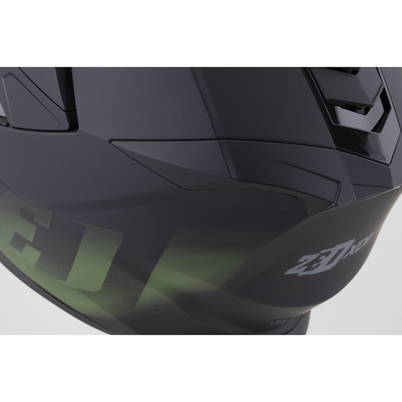 Enduro-moottoripyöräkypärä ZED XD1 mattamusta-tummanvihreä