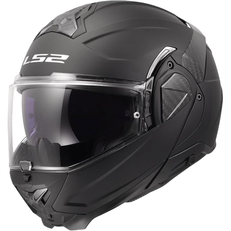 LS2 FF910 Advant II Solid Black kokoontaitettava moottoripyöräilykypärä