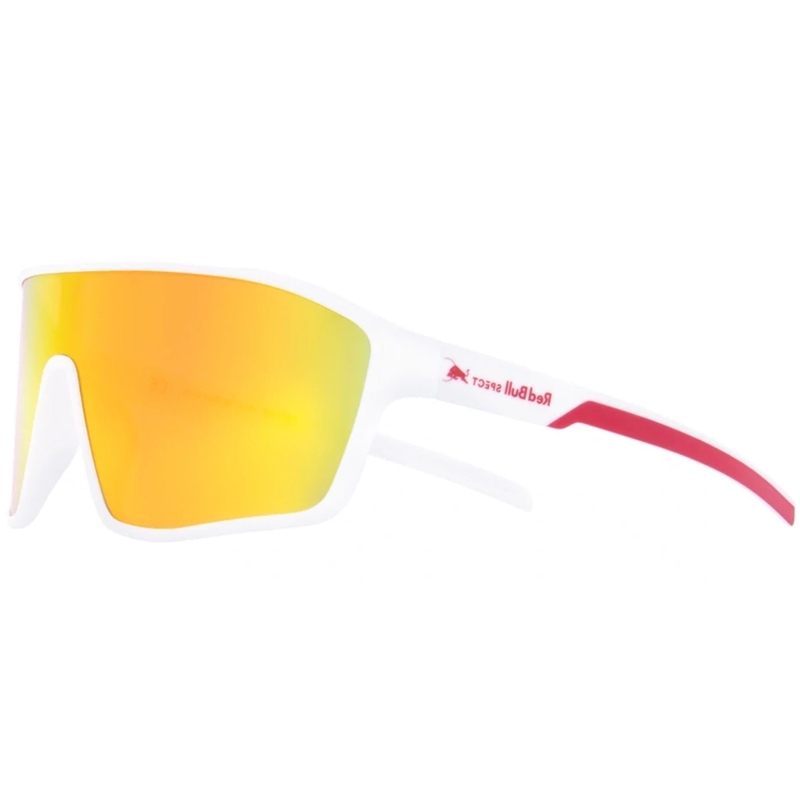 Red Bull Spect Daft -aurinkolasit, valkoiset, punaoranssit linssit