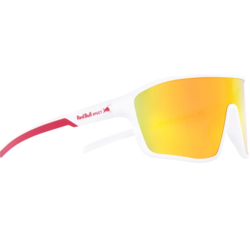 Red Bull Spect Daft -aurinkolasit, valkoiset, punaoranssit linssit