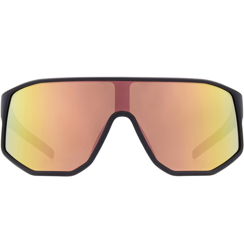 Red Bull Spect Dash -aurinkolasit mattaharmaat vihreän-kultaisilla linsseillä