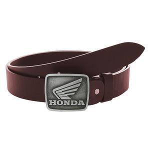Nahkainen moto-vyö, jossa on Hondan ruskea solki