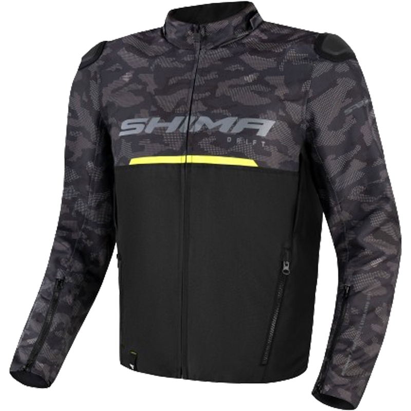 Moottoripyörätakki Shima Drift camo-musta
