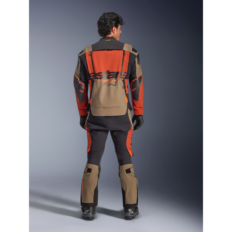 Alpinestars Halo PRO Drystar XF moottoripyörätakki vaaleanruskea-tummanoranssi-musta