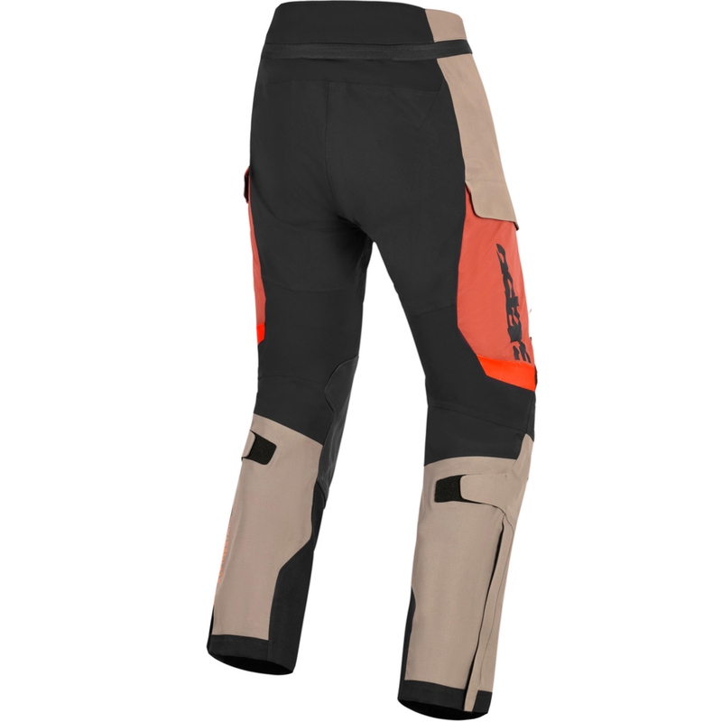 Alpinestars Halo PRO Drystar XF -moottoripyörähousut vaaleanruskea-tummanoranssi-musta