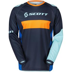 Motocross-paita SCOTT 350 RACE EVO sini-oranssi