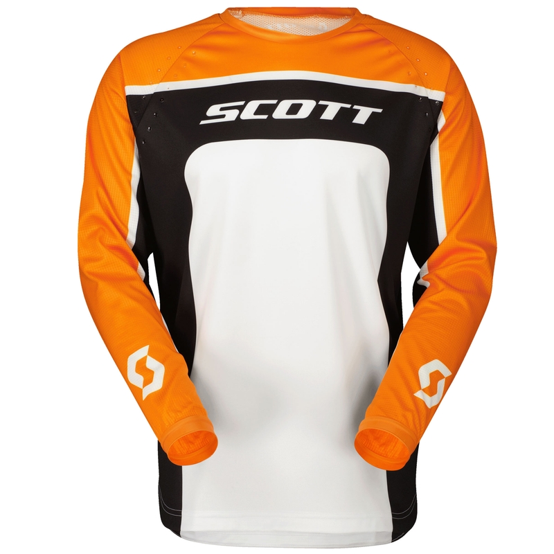 SCOTT 350 TRACK EVO motocrossipaita musta-punainen