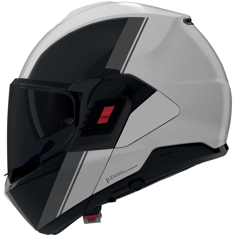 Nolan N120-1 Verniciatura Speciale 356 avattava moottoripyöräkypärä, kiiltävä helmi-musta-harmaa