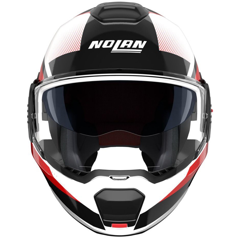 Avattava moottoripyöräkypärä Nolan N120-1 Ciclone 363 valkoinen-musta-punainen