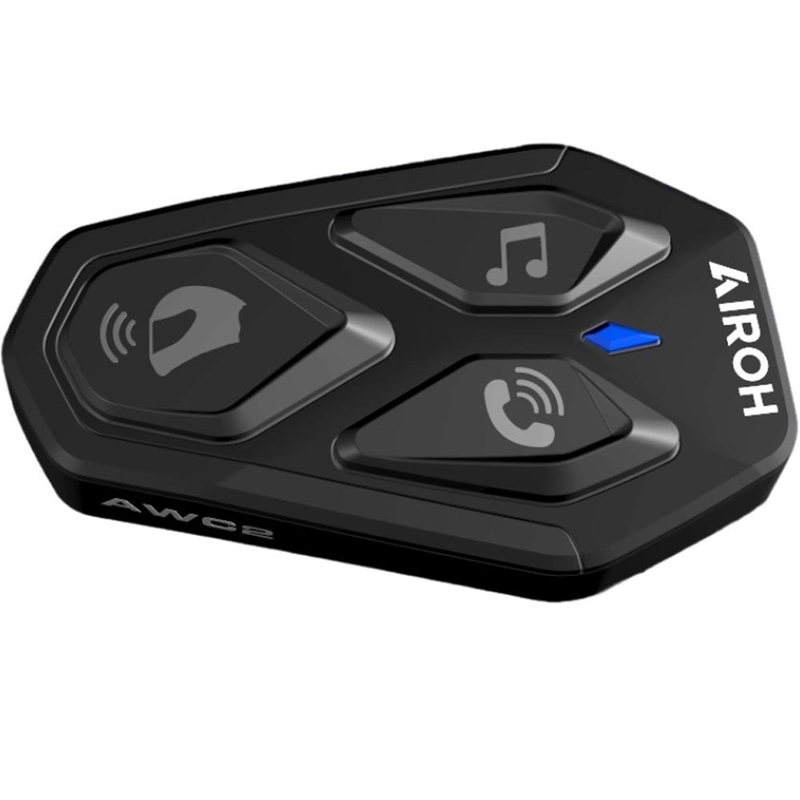 Bluetooth-moottoripyörän sisäpuhelin Airoh AWC2 musta