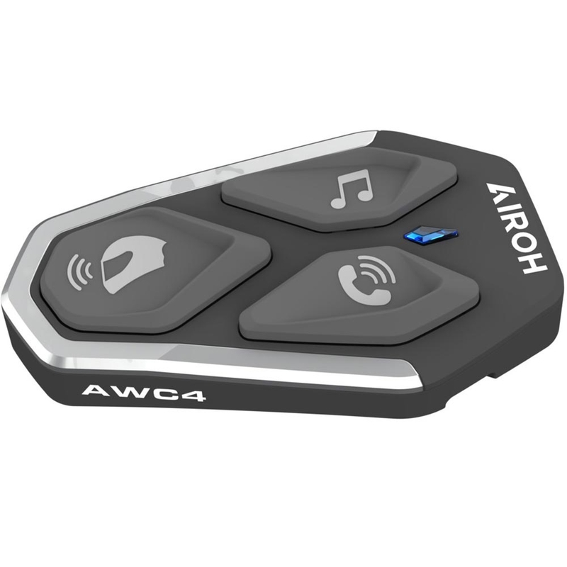 Bluetooth-moottoripyörän sisäpuhelin Airoh AWC4 musta