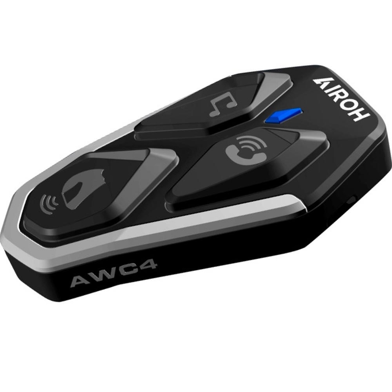 Bluetooth-moottoripyörän sisäpuhelin Airoh AWC4 musta