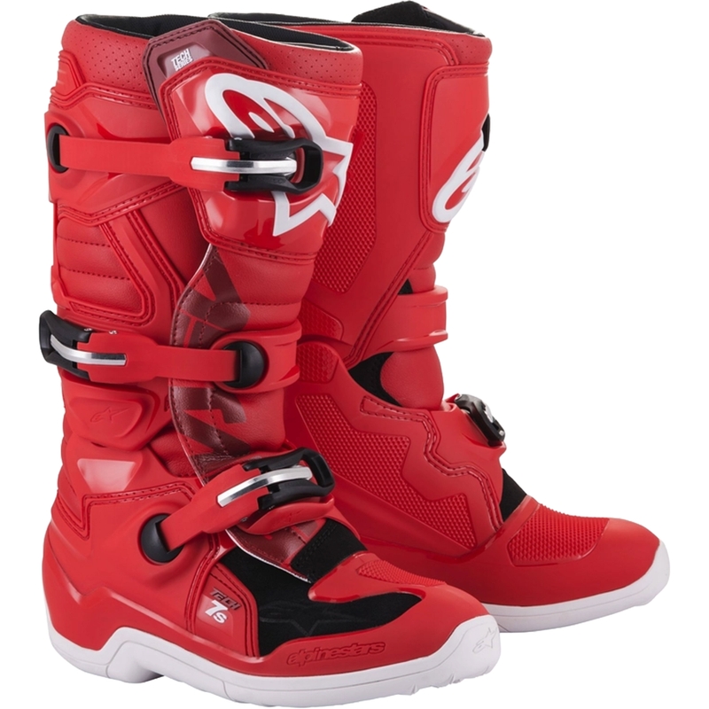 Lasten moottoripyörä saappaat Alpinestars Tech 7 S Punainen
