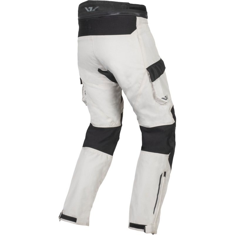 Kalhoty na motorku Ayrton Rally II bílo-černo-šedé