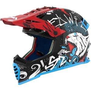 Lasten motocross kypärä LS2 MX437 Fast EVO Mini Starmaw musta