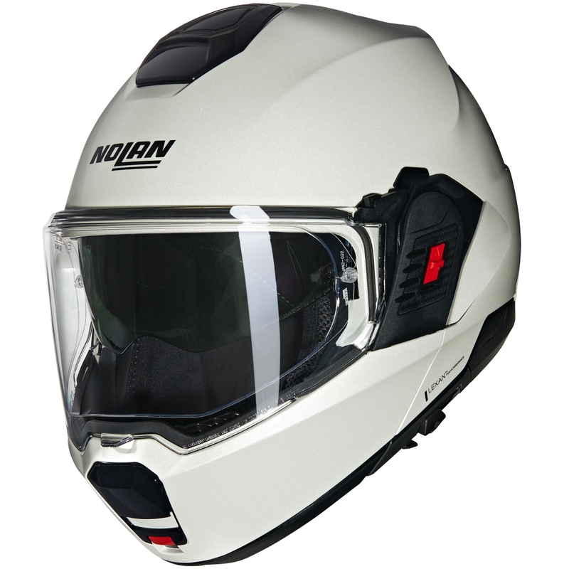 Nolan N120-1 Classico Nobile N-COM 320 avattava moottoripyöräkypärä, valkoinen