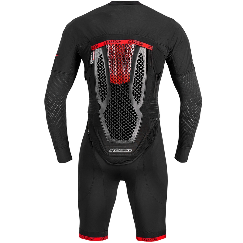 Alpinestars TECH-AIR®10 V2 turvatyynyjärjestelmä musta-puna-harmaa