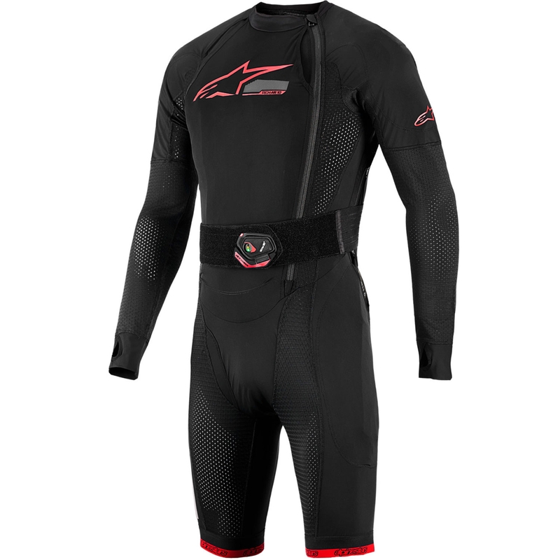 Alpinestars TECH-AIR®10 V2 turvatyynyjärjestelmä musta-puna-harmaa