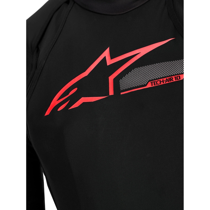 Alpinestars TECH-AIR®10 V2 turvatyynyjärjestelmä musta-puna-harmaa