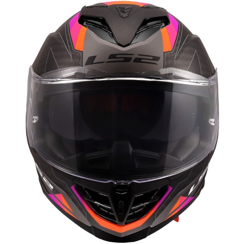Kokokasvoinen moottoripyöräkypärä LS2 FF818 Storm III Sports matta harmaa-violetti