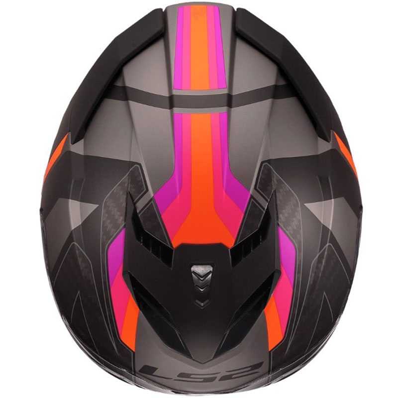 Kokokasvoinen moottoripyöräkypärä LS2 FF818 Storm III Sports matta harmaa-violetti