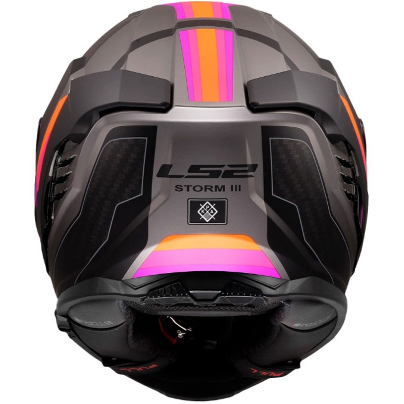 Kokokasvoinen moottoripyöräkypärä LS2 FF818 Storm III Sports matta harmaa-violetti