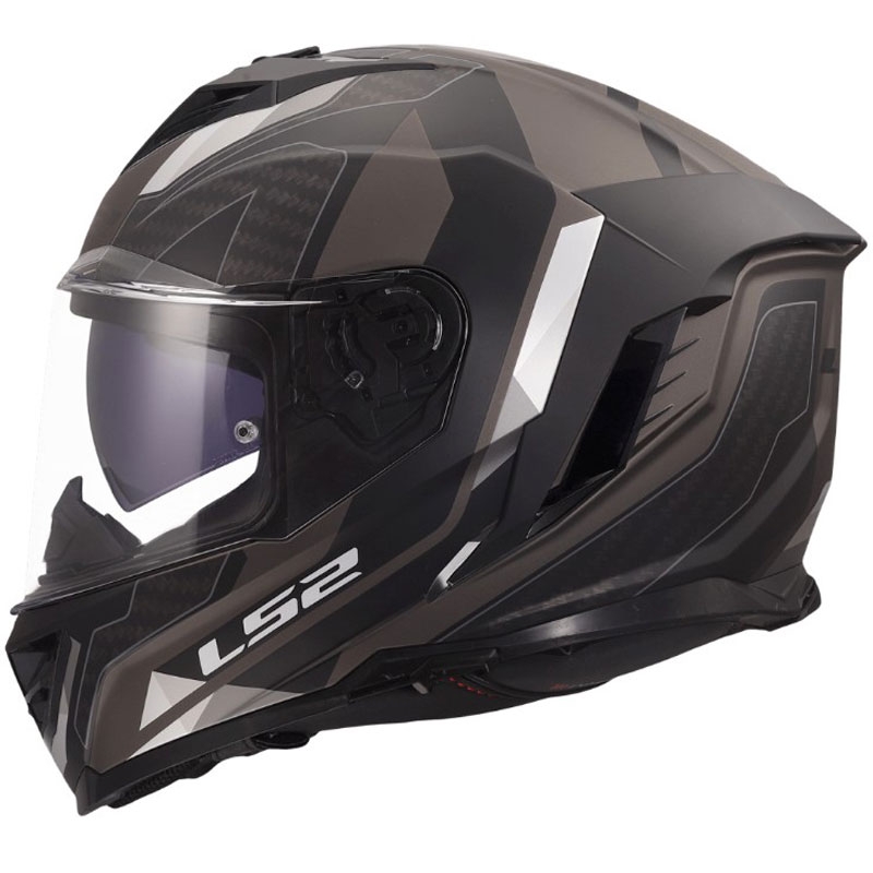 Kokokasvoinen moottoripyöräkypärä LS2 FF818 Storm III Sports mattamusta-harmaa